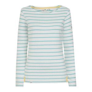 Lazy Jacks Womens/Ladies Breton Contrast Striped Long-Sleeved T-Shirt / Peppermi